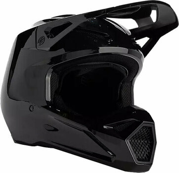 Hjelm FOX V1 Solid Helmet Black S Hjelm - 1