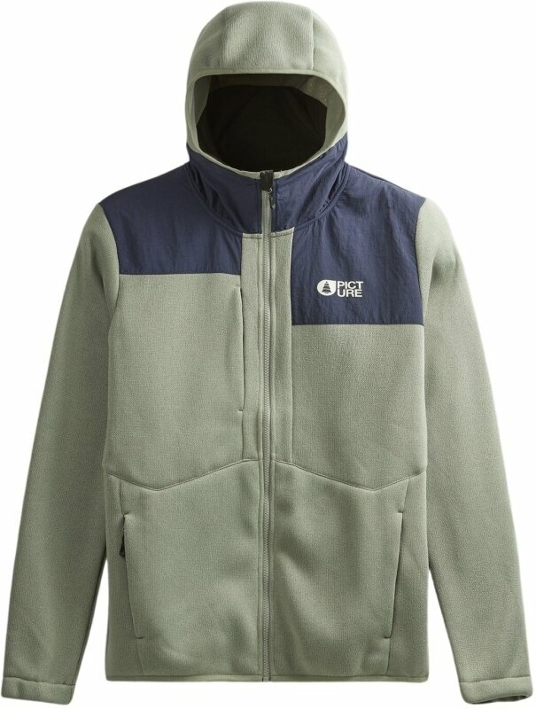 T-shirt/casaco com capuz para esqui Picture Ambroze Fleece Shadow/Dark Blue XL Hoodie
