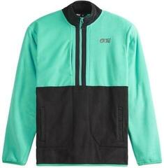 Ски тениска / Суичър Picture Mathew 1/4 Fleece Black/Spectra Green