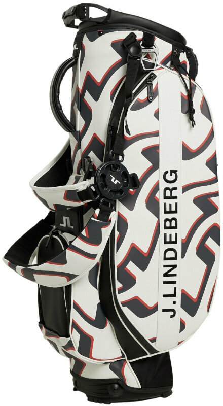 Чантa за голф J.Lindeberg Play Stand Bag Bridge Wave White Чантa за голф