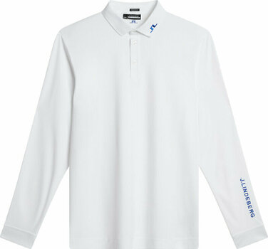 Polo Shirt J.Lindeberg Tour Tech Long Sleeve Mens Polo White M - 1