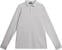Polo trøje J.Lindeberg Tour Tech Long Sleeve Mens Grey Melange XL Polo trøje