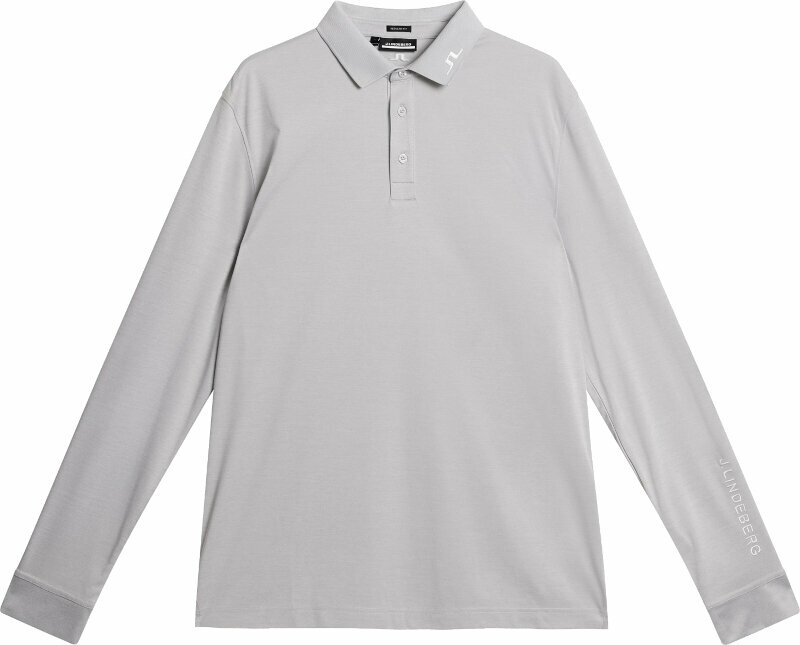 Camisa pólo J.Lindeberg Tour Tech Long Sleeve Mens Polo Grey Melange 2XL