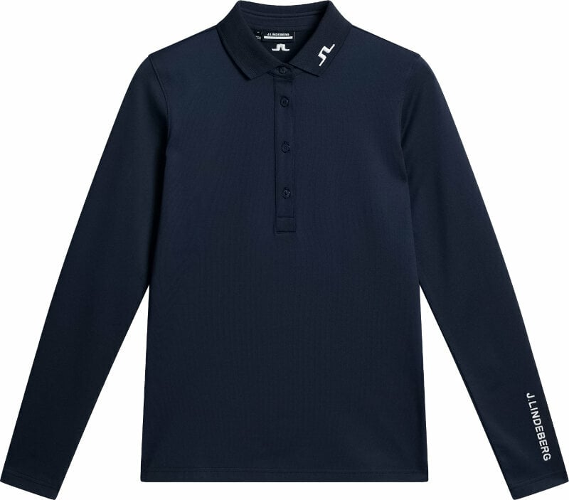 Camisa pólo J.Lindeberg Tour Tech Long Sleeve Womens JL Navy M Camisa pólo