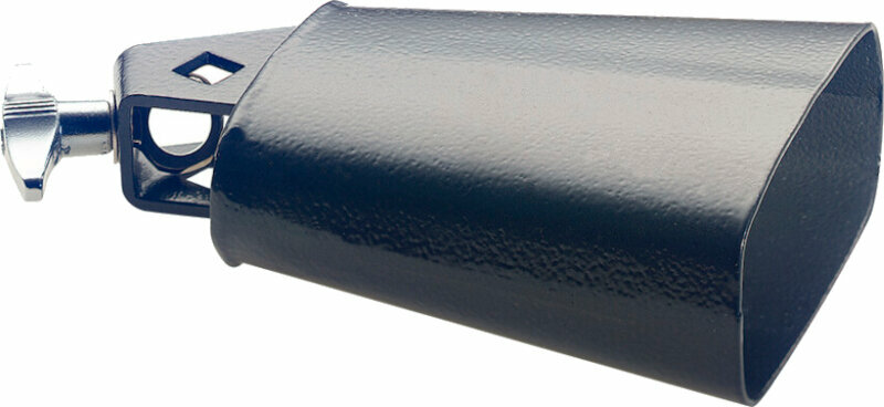 Stagg 6.5-Inch Cowbell With Mounting Bracket - Black Steel Drumset Accessory