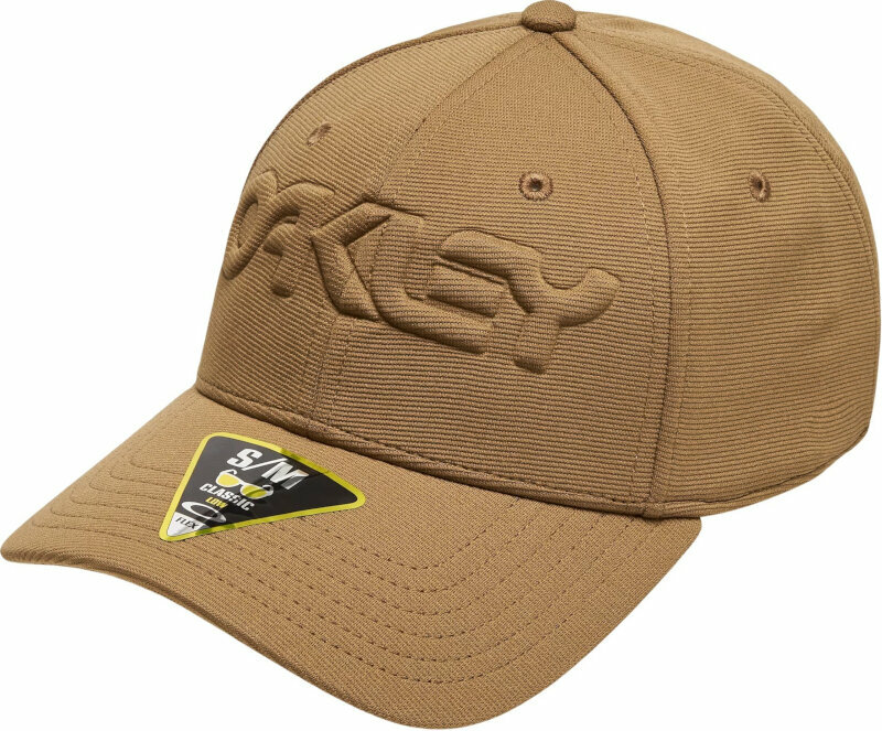 Kappe Oakley 6 Panel Stretch Hat Embossed Coyote S/M Kappe