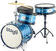 Junior Drum Set Stagg TIM JR 3/12B BL Junior Drum Set Red Blue