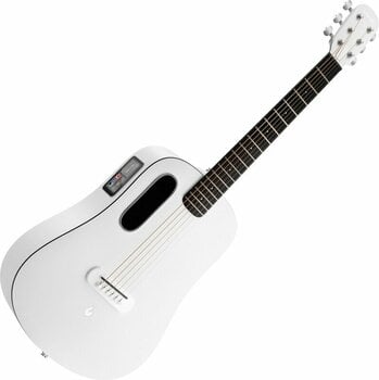 Electro-acoustic guitar Lava Music Lava ME Play 36" Frost White - 1