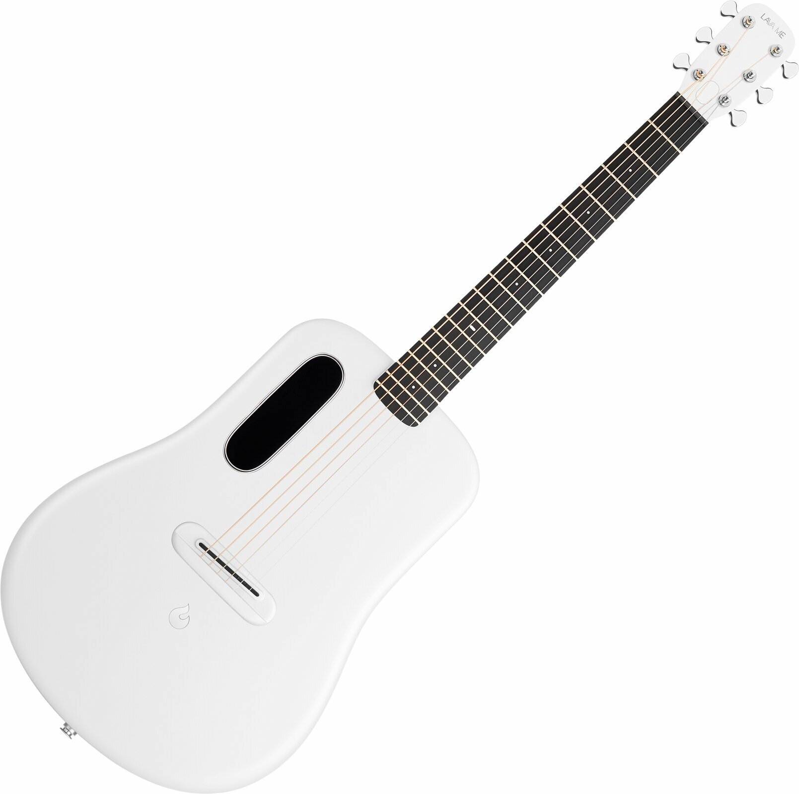 Electro-acoustic guitar Lava Music Lava ME 4 Carbon 36" Space Bag White
