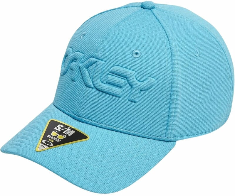 Kappe Oakley 6 Panel Stretch Hat Embossed Bright Blue/Blackout L/XL Kappe