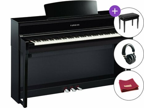 Digitális zongora Yamaha CLP-775 B SET Fekete Digitális zongora - 1
