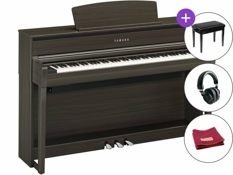 Ψηφιακό Πιάνο Yamaha CLP-775 DW SET Σκούρο ξύλο καρυδιάς Ψηφιακό Πιάνο