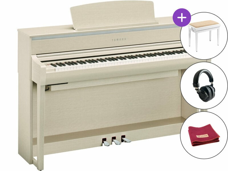 Piano numérique Yamaha CLP-775 WA SET White Ash Piano numérique