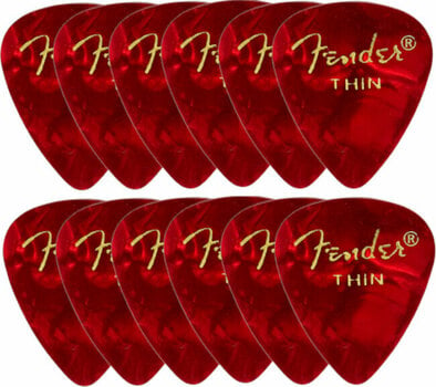 Pick Fender Premium Celluloid 351 Shape Picks Thin Pick - 1