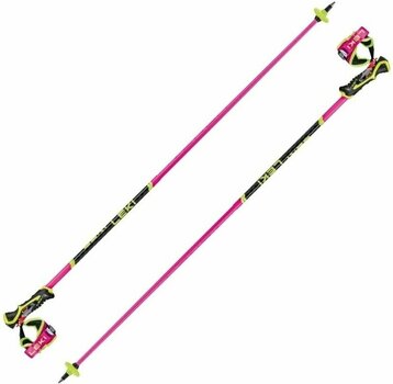 Ski Poles Leki Venom SL 3D Neonpink/Black/Neonyellow 115 cm Ski Poles - 1