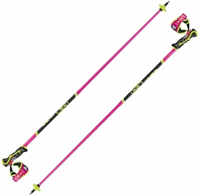 Ski Poles Leki Venom SL 3D Neonpink/Black/Neonyellow 130 cm Ski Poles