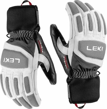 Ski Gloves Leki Griffin Pro 3D White/Black 7 Ski Gloves - 1