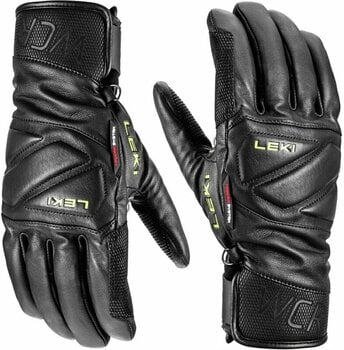 Ski Gloves Leki WCR Venom Speed 3D Black/Ice Lemon 7 Ski Gloves - 1