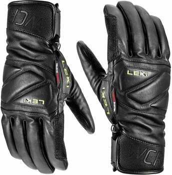 Ski-handschoenen Leki WCR Venom Speed 3D Black/Ice Lemon 7,5 Ski-handschoenen - 1