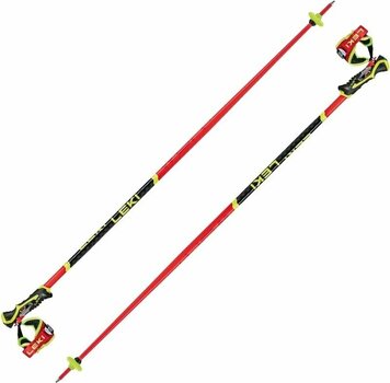 Lyžařské hole Leki WCR SL 3D Bright Red/Black/Neonyellow 140 cm Lyžařské hole - 1