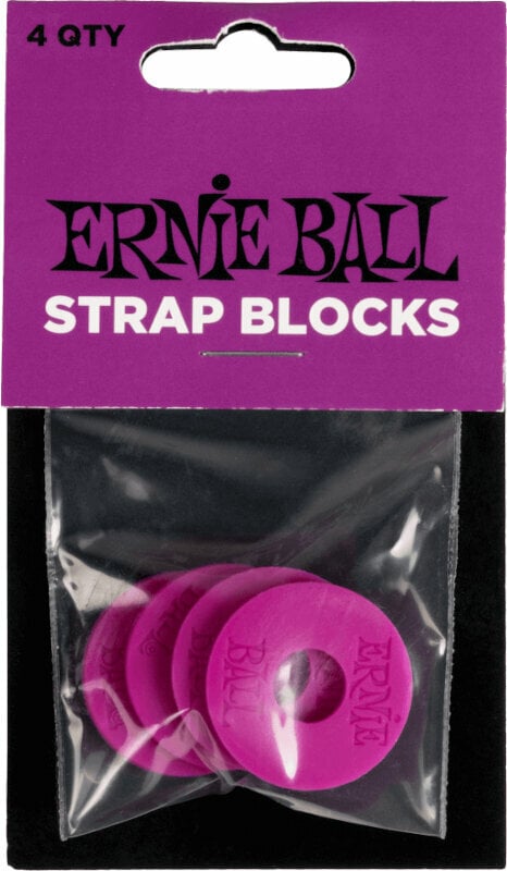 Fermeture de sangle Ernie Ball Strap Blocks Fermeture de sangle Purple