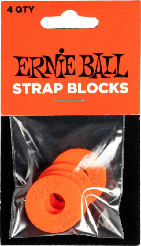 Bloqueo de correa Ernie Ball Strap Blocks Bloqueo de correa Rojo