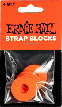 Fermeture de sangle Ernie Ball Strap Blocks Fermeture de sangle Red - 1