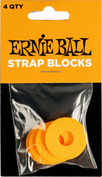 Hevederzár Ernie Ball Strap Blocks Hevederzár Orange - 1