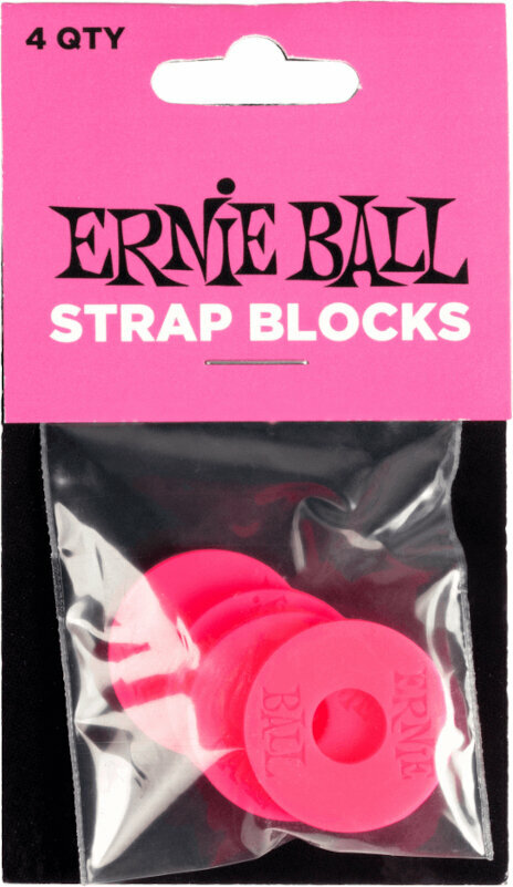 Fermeture de sangle Ernie Ball Strap Blocks Fermeture de sangle Pink