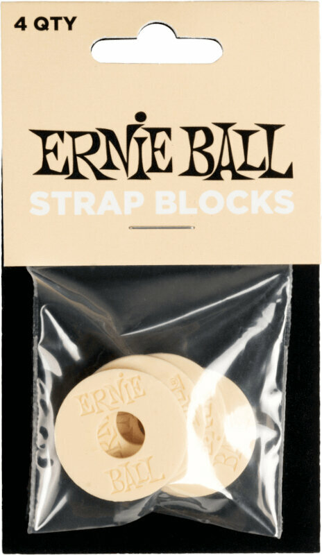Bloqueo de correa Ernie Ball Strap Blocks Bloqueo de correa Cream
