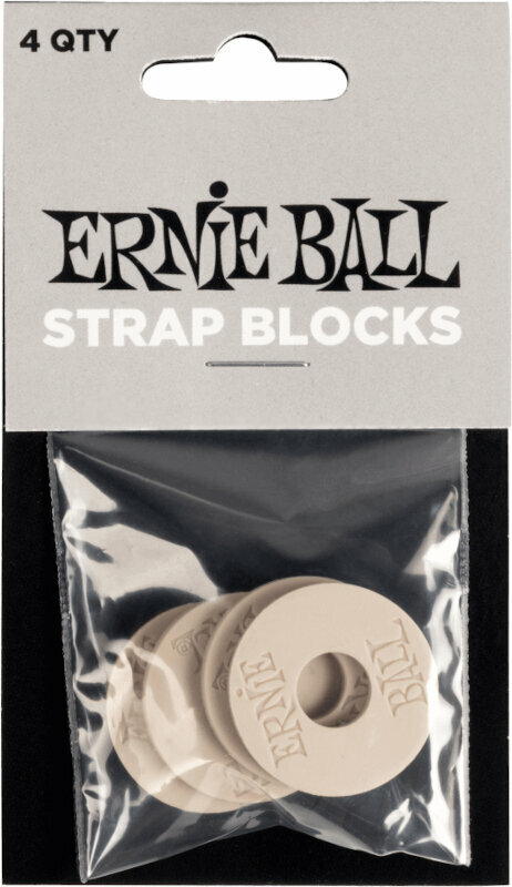 Fermeture de sangle Ernie Ball Strap Blocks Fermeture de sangle Gray