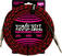 Cable de instrumento Ernie Ball Braided Straight Straight Inst Cable Negro-Rojo 7,5 m Recto - Recto