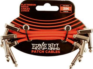 Пач кабел Ernie Ball Flat Ribbon Patch Cable 7,5 cm Ъглов - Ъглов Пач кабел