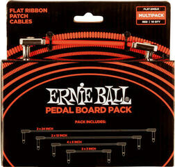 Пач кабел Ernie Ball Flat Ribbon Patch Cables Pedalboard 15 cm-30 cm-60 cm-7,5 cm Ъглов - Ъглов Пач кабел