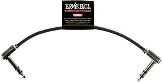 Patchkabel Ernie Ball Flat Ribbon Stereo Patch Cable 15 cm Winkelklinke - Winkelklinke Patchkabel