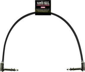 Пач кабел Ernie Ball Flat Ribbon Stereo Patch Cable 30 cm Ъглов - Ъглов Пач кабел