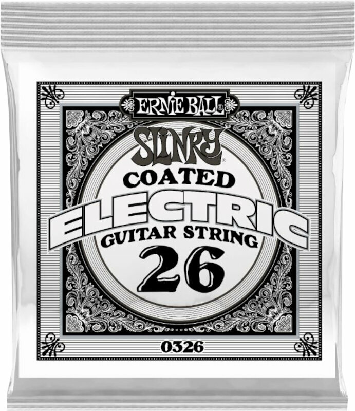 Corda para guitarra individual Ernie Ball Slinky Coated Nickel Wound Corda para guitarra individual