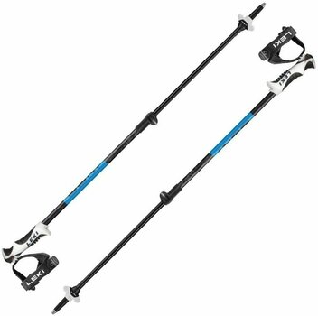 Ski Poles Leki Drifter Vario S Black/Cyan/Dark Anthracite 90 - 120 cm Ski Poles - 1