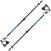 Bastões de esqui Leki Drifter Vario S Black/Cyan/Dark Anthracite 90 - 120 cm Bastões de esqui