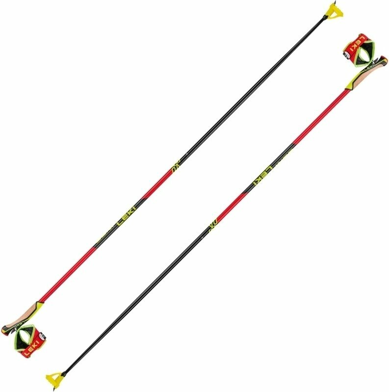 Ski Poles Leki PRC 750 Bright Red/Neonyellow/Black 150 cm