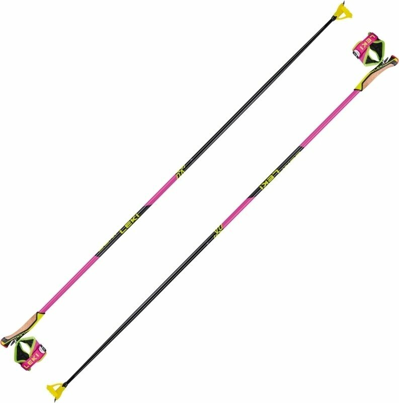 Hiihtosauvat Leki PRC 750 Neonpink/Neonyellow/Black 155 cm