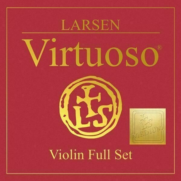 Cordes pour instruments à cordes Larsen Virtuoso violin SET E ball end