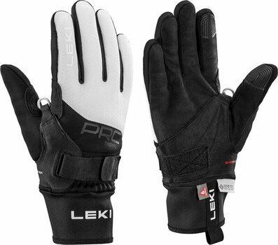 SkI Handschuhe Leki PRC ThermoPlus Shark Women Black/White 6 SkI Handschuhe - 1