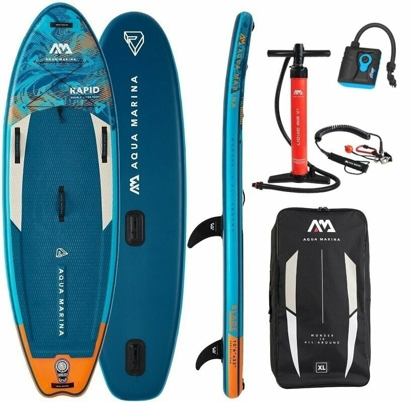Paddleboard / SUP Aqua Marina Rapid SET 9'6'' (290 cm) Paddleboard / SUP