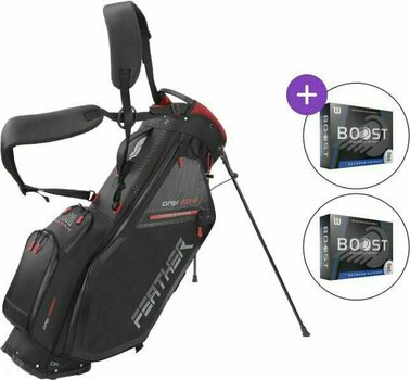 Golfbag Big Max Dri Lite Feather SET Black Golfbag - 1