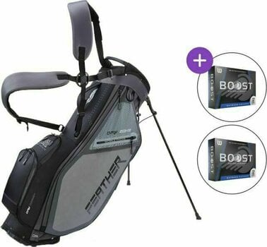 Golf Bag Big Max Dri Lite Feather SET Grey/Black Golf Bag - 1