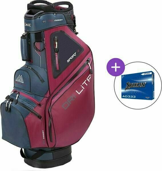 Golf torba Cart Bag Big Max Dri Lite Sport 2 SET Merlot Golf torba Cart Bag