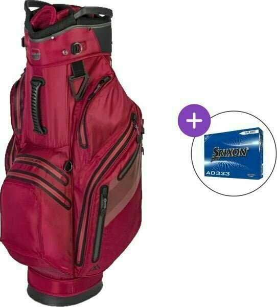 Чантa за голф Big Max Aqua Style 3 SET Merlot Чантa за голф