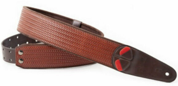 Textile guitar strap RightOnStraps M-Bond 60 Brown - 1