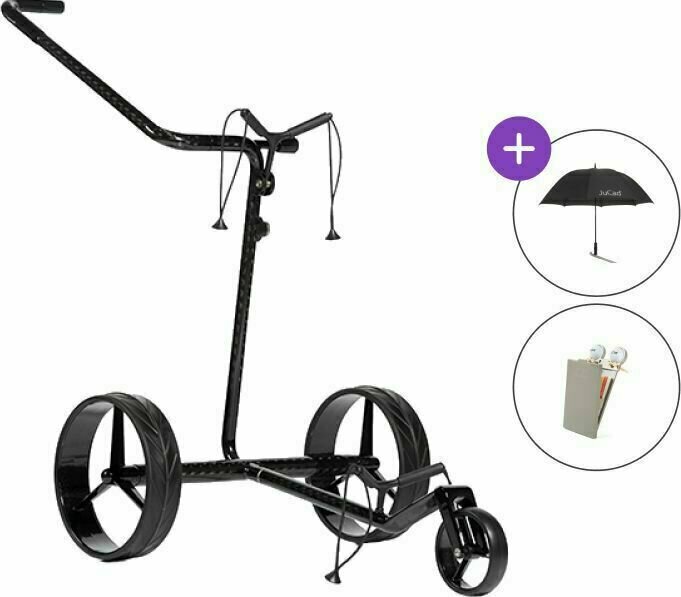 Elektrický golfový vozík Jucad Carbon Drive 2.0 SET Black Elektrický golfový vozík